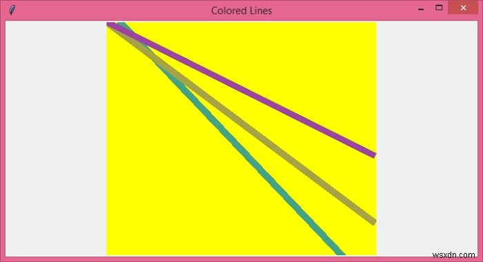 टिंकर - लंबाई के आधार पर रंगीन रेखाएं कैसे बनाएं? 