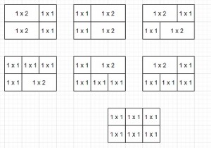 पायथन में ईंटों के सेट से क्षैतिज ईंट पैटर्न की संख्या गिनने का कार्यक्रम बनाया जा सकता है 