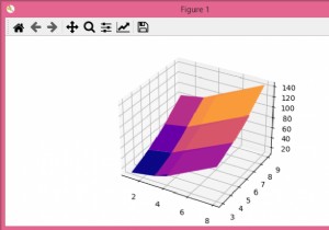Matplotlib में टुपल्स की सूची से एक 3D सतह प्लॉट करना? 