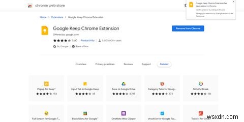 Google Keep Chrome एक्सटेंशन का उपयोग कैसे करें
