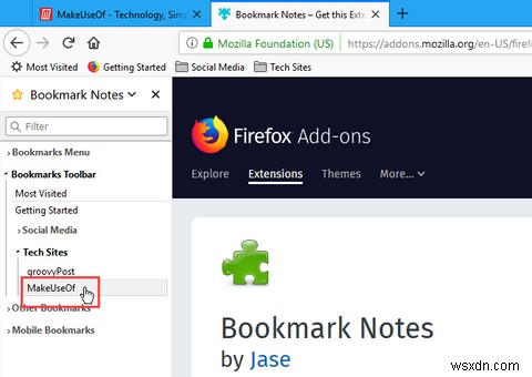 क्रोम और फायरफॉक्स में बुकमार्क में नोट्स कैसे जोड़ें 