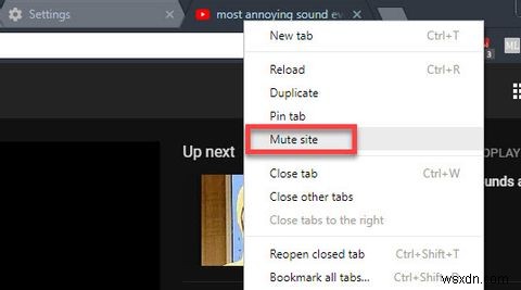 Chrome में संपूर्ण वेबसाइटों को कैसे म्यूट करें