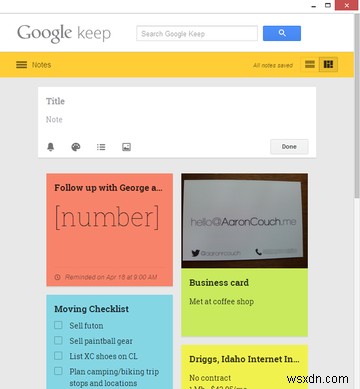 क्रोम के लिए Google Keep:त्वरित नोट लेने के लिए आपका इन-ब्राउज़र समाधान 