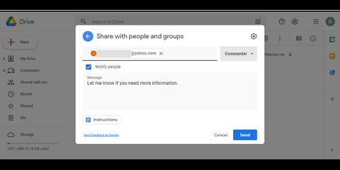 गैर-जीमेल खातों के साथ Google डिस्क फ़ाइलें कैसे साझा करें 