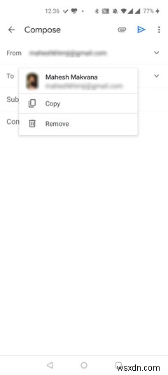 अब आप Android के लिए Gmail में ईमेल पतों को आसानी से कॉपी कर सकते हैं 