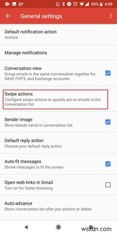 एंड्रॉइड पर जीमेल स्वाइप जेस्चर को कस्टमाइज़ या डिसेबल कैसे करें 