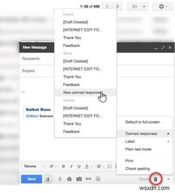 डिब्बाबंद जवाबों को Gmail में हस्ताक्षर के रूप में कैसे उपयोग करें