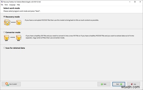 पुनर्प्राप्ति टूलबॉक्स का उपयोग करके Microsoft Outlook में दूषित PST और OST फ़ाइलों की मरम्मत कैसे करें 