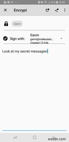 OpenKeychain का उपयोग करके Android पर एन्क्रिप्टेड ईमेल कैसे भेजें 