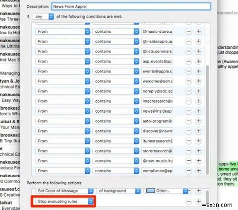 6 Apple मेल आपके लिए ईमेल से निपटने के नियम