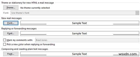 Microsoft Outlook में ईमेल फ़ॉन्ट्स और फ़ॉर्मेटिंग कैसे संपादित करें