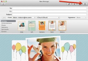 सेब मेल स्टेशनरी के साथ अपने ईमेल को सुशोभित करें 