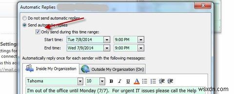 आउटलुक में ऑफिस से बाहर के प्रत्युत्तरकर्ता को ईमेल कैसे सेट करें