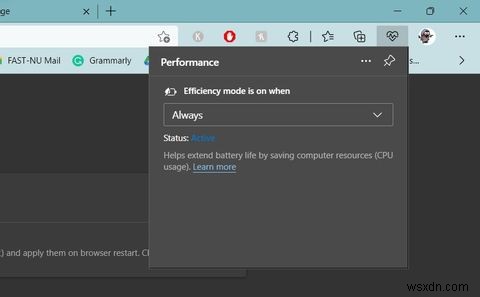 माइक्रोसॉफ्ट एज में दक्षता मोड का उपयोग कैसे करें 