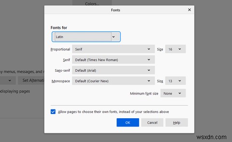 फ़ायरफ़ॉक्स में फ़ॉन्ट आकार कैसे बढ़ाएं या घटाएं 