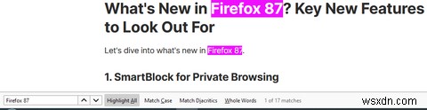 फ़ायरफ़ॉक्स 87 का विमोचन:इन नई सुविधाओं के लिए देखें 