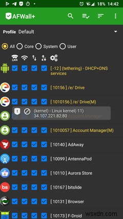 सर्वश्रेष्ठ Android फ़ायरवॉल कैसे सेट अप और उपयोग करें:AFWall+