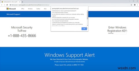 Microsoft से अश्लील वायरस अलर्ट कैसे रोकें