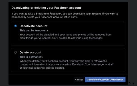 क्या होता है जब आप अपना फेसबुक अकाउंट डीएक्टिवेट करते हैं? 
