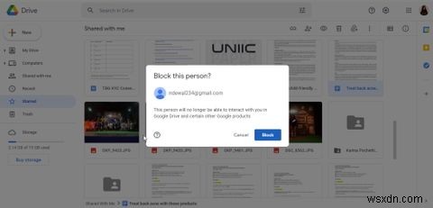Google डिस्क में किसी को कैसे ब्लॉक करें