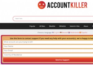 AccountKiller Using का उपयोग करके अपने पुराने ऑनलाइन खातों को कैसे हटाएं 