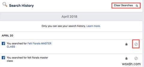 अपना फेसबुक खोज इतिहास कैसे साफ़ करें 