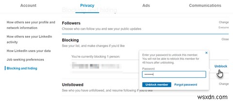 लिंक्डइन पर किसी को कैसे ब्लॉक करें