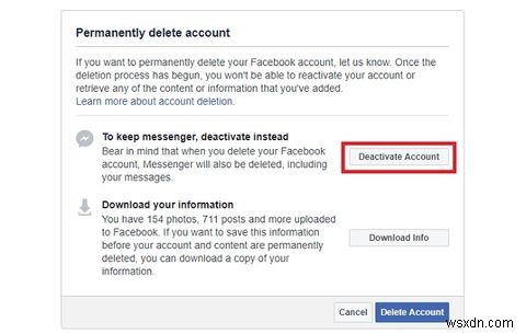 फेसबुक को निष्क्रिय करना या हटाना वास्तव में गोपनीयता के लिए क्या मायने रखता है 
