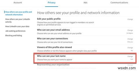 लिंक्डइन पर अपना अंतिम नाम कैसे छिपाएं