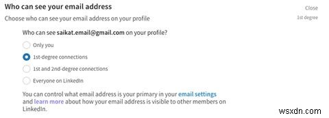 आपका ईमेल पता कौन देख सकता है इसे सीमित करके अपनी लिंक्डइन गोपनीयता बढ़ाएं