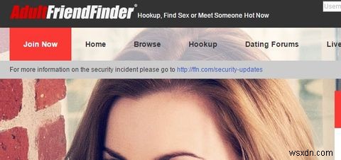 डेटिंग साइट हैक:एडल्ट फ्रेंडफाइंडर हैक उपयोगकर्ताओं को चिंतित करता है