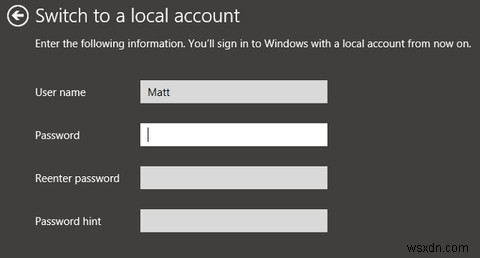 गोइंग प्राइवेट - विंडोज 8.1 पर लोकल अकाउंट में कैसे स्विच करें