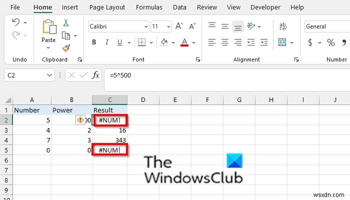 Excel में #NUM त्रुटि कैसे निकालें