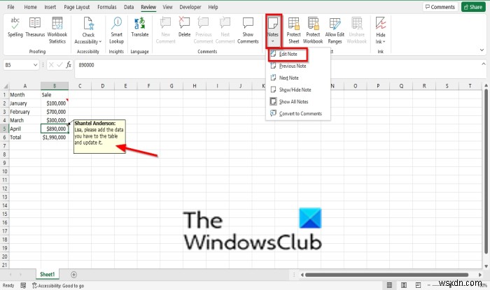 Excel में नोट्स कैसे जोड़ें, डालें और उपयोग करें