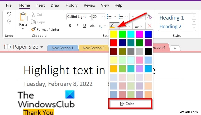 OneNote में टेक्स्ट और नोट्स को हाइलाइट कैसे करें 