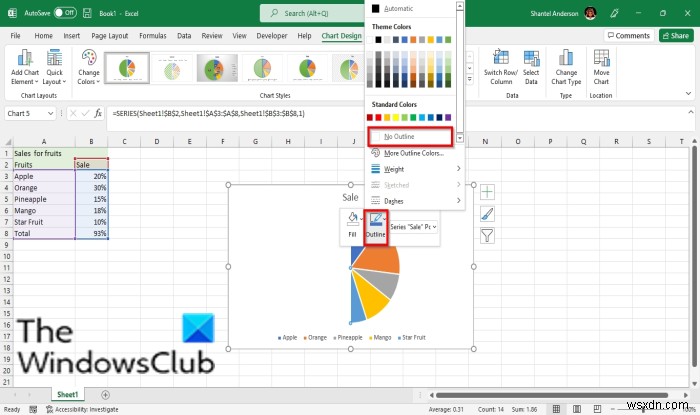 Excel में हाफ पाई चार्ट कैसे बनाएं