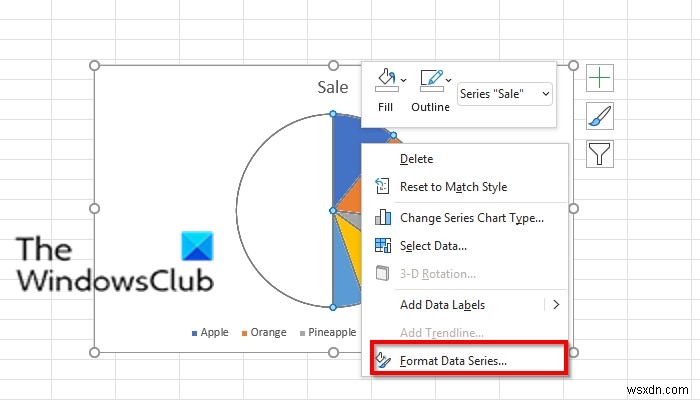 Excel में हाफ पाई चार्ट कैसे बनाएं