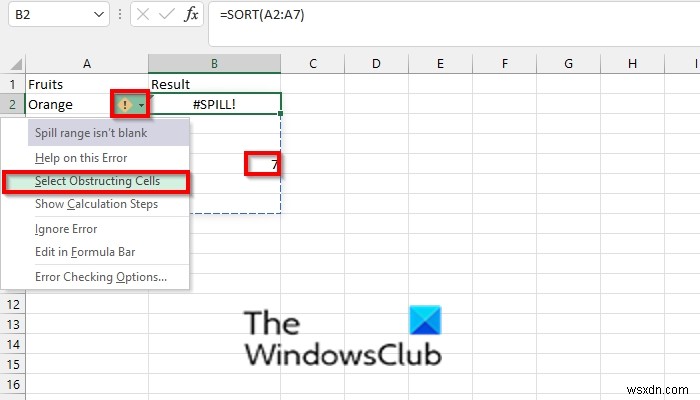 Excel में SPILL त्रुटि को कैसे ठीक करें