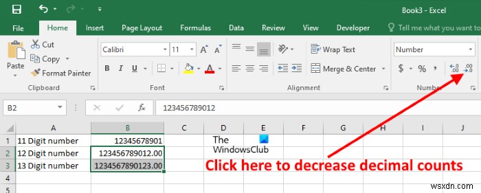 Excel को पूर्णांकित करने से कैसे रोकें