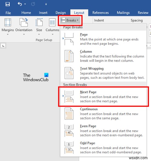 Microsoft Word में विशिष्ट पृष्ठों पर शीर्षलेख और पाद लेख कैसे सम्मिलित करें 