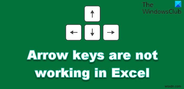 Microsoft Excel में तीर कुंजियाँ काम नहीं कर रही हैं 