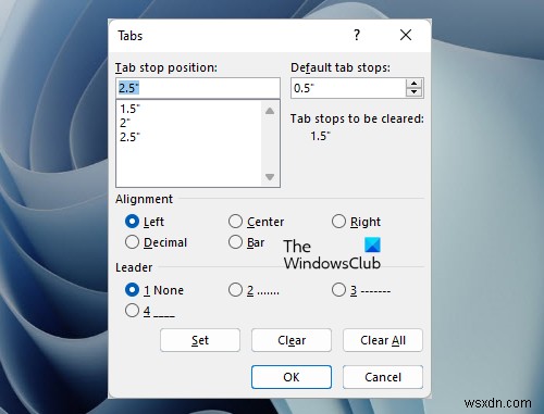 माइक्रोसॉफ्ट वर्ड में टैब स्टॉप कैसे सेट अप और उपयोग करें? 