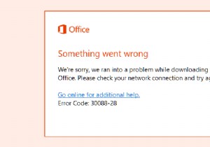 Office अद्यतन त्रुटि कोड को ठीक करें 30088-28 या 30016-29 