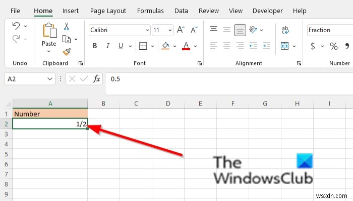 Excel में संख्याओं को भिन्न के रूप में कैसे प्रदर्शित करें