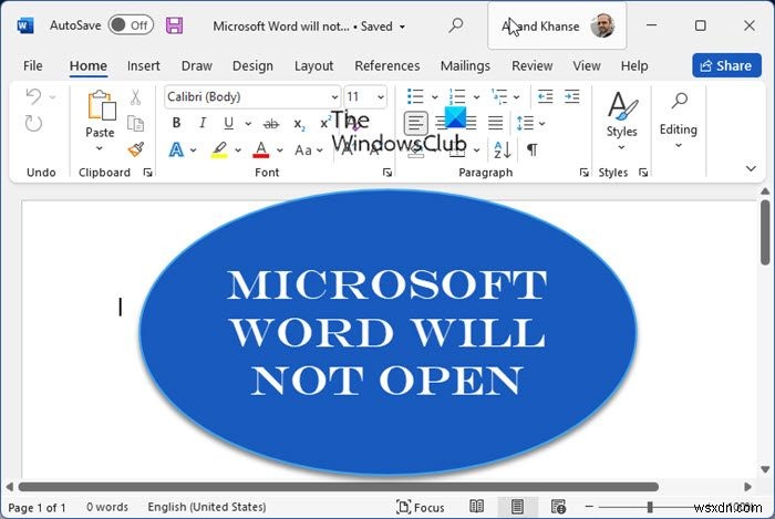 Fix Microsoft Word नहीं खुलेगा और ठीक से नहीं चलेगा