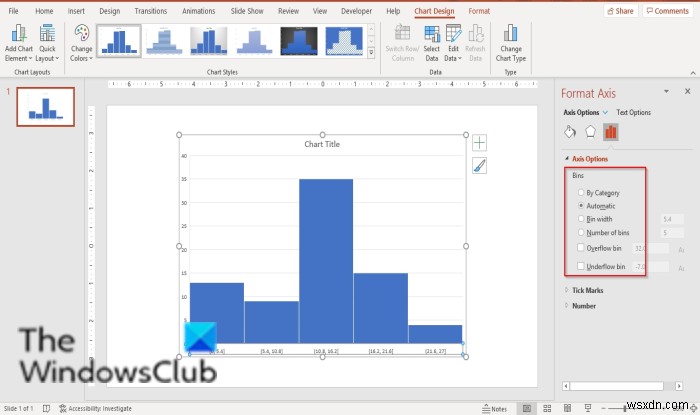 PowerPoint में हिस्टोग्राम चार्ट कैसे बनाएं