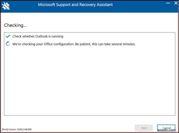 Outlook समस्याओं को ठीक करने के लिए Microsoft समर्थन और पुनर्प्राप्ति सहायक में उन्नत निदान का उपयोग करें 