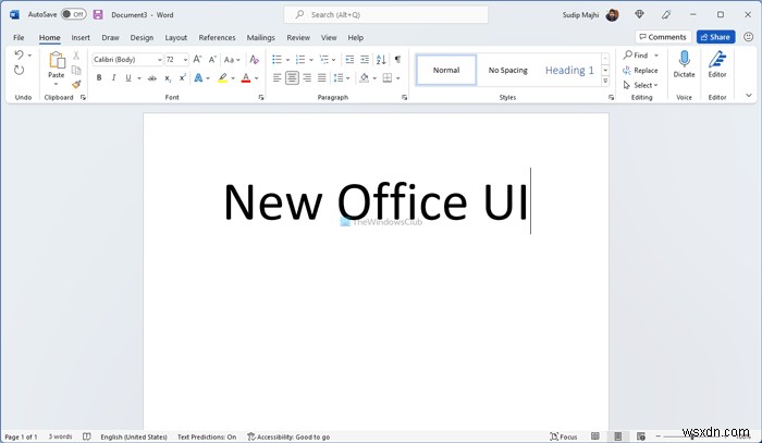 Windows 11 पर नया Office UI कैसे प्राप्त करें