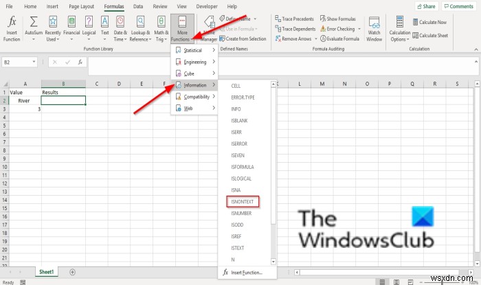 Microsoft Excel में ISNONTEXT फ़ंक्शन का उपयोग कैसे करें 