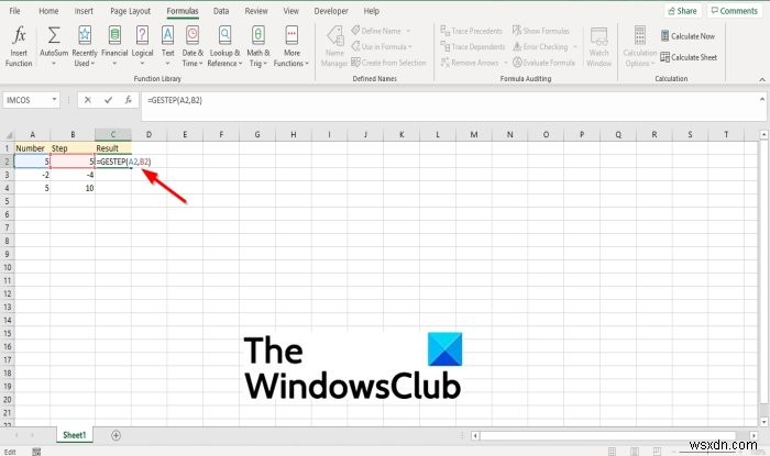Microsoft Excel में GSTEP फ़ंक्शन का उपयोग कैसे करें 